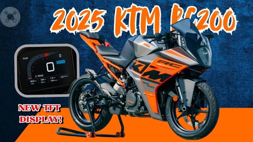 New 2025 KTM RC200 : रंगीन TFT डिस्प्ले, नया लुक और फीचर्स 2 New 2025 KTM RC200